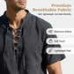 👕 LIMITED-TIME 50% OFF! ✨ Men's Casual Lace-Up Short Sleeve Shirt – Breathable, Adjustable Neckline, Vacation Ready 🌊
