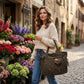 👜 LIMITED-TIME 50% OFF! 🐆 Leopard Print Canvas Shoulder Bag – Durable, Adjustable Drawstring, Spacious 🍂