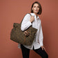 👜 LIMITED-TIME 50% OFF! 🐆 Leopard Print Canvas Shoulder Bag – Durable, Adjustable Drawstring, Spacious 🍂