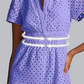 👗 LIMITED-TIME 50% OFF! 🌸 Women's V-Neck Short Sleeve Hollow Out Dress – Ruched, Cotton-Blend, Breathable 🦋