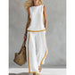👚 LIMITED-TIME 50% OFF! ✨ Sleeveless Top & Wide-Leg Pants Set – Colorblock, Flowy, Chic 🌴