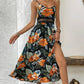 👗 LIMITED-TIME 50% OFF! 🌸 Women’s Floral Print High Slit Spaghetti Strap Dress – Flowy, Elegant, Perfect f