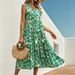 🚀 LIMITED-TIME 50% OFF! 💃 Abstract Print Tiered Midi Dress – Flowy, Chic & Made for Summer ✨