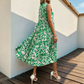🚀 LIMITED-TIME 50% OFF! 💃 Abstract Print Tiered Midi Dress – Flowy, Chic & Made for Summer ✨
