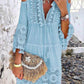 🌸 LIMITED-TIME 50% OFF! ✨ Women's Cotton Linen Embroidered Dress – Loose, Breathable, UV Protection 👒