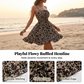 👗 LIMITED-TIME 50% OFF! 🎀 Tie-Front Smocked Dress – Spaghetti Strap, A-Line, Ruffled Hem ✨