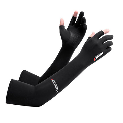 🌞 LIMITED-TIME 50% OFF! ❄️ Cycling Sun Protection Ice Silk Arm Sleeves – UV Block, Cooling & Non-Slip 🚴