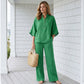 👔 LIMITED-TIME 50% OFF! ✨ Women‘s Stand-Collar Top & Pants Set – Chic, Versatile, Effortlessl