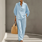 👔 LIMITED-TIME 50% OFF! ✨ Women‘s Stand-Collar Top & Pants Set – Chic, Versatile, Effortlessl