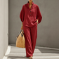 👔 LIMITED-TIME 50% OFF! ✨ Women‘s Stand-Collar Top & Pants Set – Chic, Versatile, Effortlessl