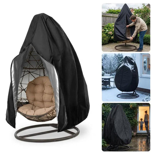 🪑 LIMITED-TIME 50% OFF! ✨ Heavy Duty Waterproof Hanging Egg Chair Cover – UV Resistant, Oxford Cloth, Zipper ☀️