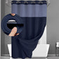 🚿 LIMITED-TIME 50% OFF! ✨ Waffle Pattern Shower Curtain – Double Waterproof, Clear Top Window, Snap Buttons, Classic Design ☀️