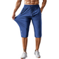 🩳 LIMITED-TIME 50% OFF! 💨 Men's Quick-Dry Sports Capri Pants – Stretchy, Zipper Pockets, Versatile 🏃‍♂️