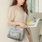 👜 LIMITED-TIME 50% OFF! ✨ Women's Multi-Pocket Shoulder Bag – PU Leather, Large Capacity, Adjustable Strap 🌸