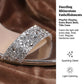 👠 LIMITED-TIME 50% OFF! 💎 Rhinestone Ankle Strap Sandals – Sculptural Heel, Square Toe, Metallic Finish ✨