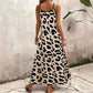 🐆 LIMITED-TIME 50% OFF! 👗 Women's Leopard Print Dress – Spaghetti Strap, V-Neck, Flowy A-Line ✨