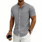 👔 LIMITED-TIME 50% OFF! ✨ Men's Loose Fit Short Sleeve Shirt – Breathable, Casual, Solid Color 🍃