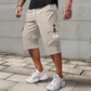🩳 LIMITED-TIME 50% OFF! ✨ Men's Cargo Capri Pants – Lightweight, Multi-Pocket, Drawstring Waist 🏃‍♂️