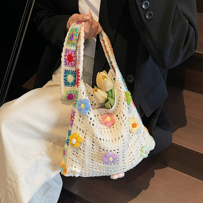 🧺 LIMITED-TIME 50% OFF! ✨ Women's Crochet Ethnic Bag – Bohemian, Spacious, Versatile 🌼