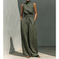 👗 LIMITED-TIME 50% OFF! ✨ Top & Wide-Leg Pant 2-Piece Set – Mock Neck, Cinched Waist, Featherlight 🌿