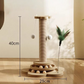 🐾 LIMITED-TIME 50% OFF! ✨ Cat Activity Center – Scratcher, Ball Track, Toys, Stable Base ✨