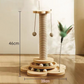 🐾 LIMITED-TIME 50% OFF! ✨ Cat Activity Center – Scratcher, Ball Track, Toys, Stable Base ✨