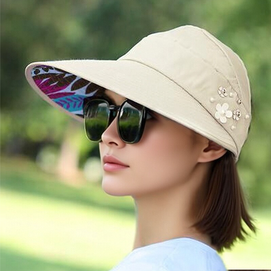 👒 LIMITED-TIME 50% OFF! ☀️ Foldable Sun Hat – Wide Brim, Ponytail Hole, Lightweight, UV Protection ✨