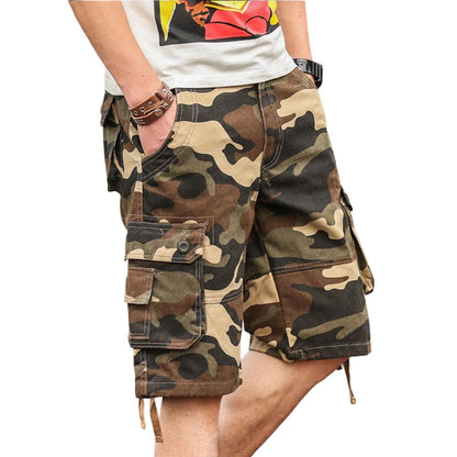 🩳 LIMITED-TIME 50% OFF! ✨ Men's Camouflage Cargo Shorts – Cotton Blend, Multi-Pocket, Relaxed Fit, Durable 🌿