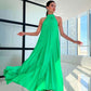 👗 LIMITED-TIME 50% OFF! ✨ Women's Halter Neck Maxi Dress – Flowy Pleated Skirt, Elegant, Lightweight, Floor Length 🌸