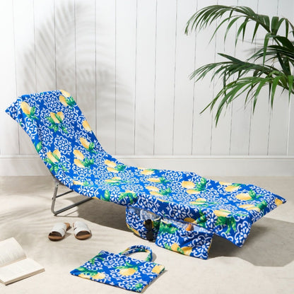 🏖️ LIMITED-TIME 50% OFF! ✨ 2-in-1 Beach Chaise Lounge Cover – Tote Bag, Side Pockets, Soft Microfiber, Vibrant Patterns ☀️