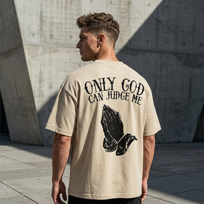 🙏 LIMITED-TIME 50% OFF! 👕 Men's Praying Hands Graphic Tee – Cotton, Casual, Symbolic, Versatile ✨