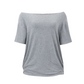 👕 LIMITED-TIME 50% OFF! ✨ Women's Off-Shoulder T-Shirt – Casual, Cotton, Drop Shoulder, Relaxe