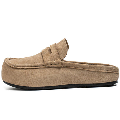 👞 50% OFF NOW! ✨ Men's Suede Backless Loafer Mules – Soft, breathable & easy slip-on for casual comfort 🚶‍♀️
