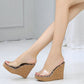👡 LIMITED-TIME 50% OFF! ✨ Platform Wedge Sandals – Chic, Transparent Strap, Slip-On, 11cm Heel ✨