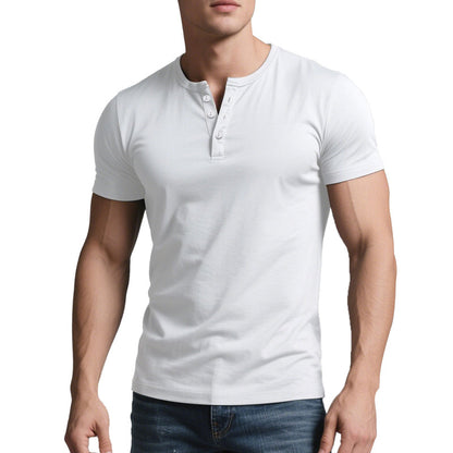 👕 LIMITED-TIME 50% OFF! ✨ Men's Henley T-Shirt – Lightweight, Muscle Fit, Breathable, Versatile ☀️