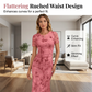 👗 LIMITED-TIME 50% OFF! ✨ Women's Floral Mesh Mermaid Dress – Ruched Waist, Romantic, 7 Colors 🌸