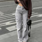 👖 LIMITED-TIME 50% OFF! ✨ Women's Denim Cargo Jeans – Wide Leg, High Waist, Multi-Pocket, Stretch ✨