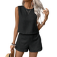👕 LIMITED-TIME 50% OFF! ✨ Women's 2-Piece Set – Sleeveless Top & Shorts, Solid Color, Casual, Vacation 🍹