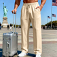👖 LIMITED-TIME 50% OFF! ✨ Men’s Straight Leg Pants – Elastic Waist, Drawstring, Knit, Casual ✨
