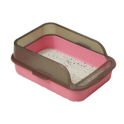 🚽 LIMITED-TIME 50% OFF! ✨ Semi-Enclosed Litter Box – Splash Guard, Odorless ✨