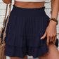 👗 LIMITED-TIME 50% OFF! ✨ Stretch Waist Short Skirt – Layered, Flared, Solid Colors, Comfortable ✨