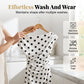 👗 LIMITED-TIME 50% OFF! ✨ White & Black Polka Dot Asymmetrical Dress – Off-Shoulder, Ruched Bodice, Side Slit 🌸