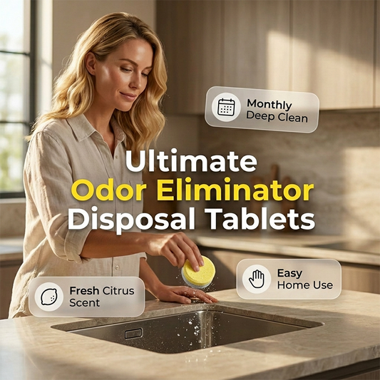 🎉 2026 Sale — Over 47,000 Sold! 💞 Garbage Disposal Cleaner and Deodorizer Tablets – Fresh Citrus Kitchen Bliss 🌸