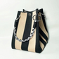 👜 LIMITED-TIME 50% OFF! ✨ Striped Knit Bucket Bag – Handwoven, Rope Handle, Spacious ✨