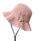 👒 LIMITED-TIME 50% OFF! ✨ Women's Crochet Bucket Hat – Flower Accent, Wide Brim, Cotton ✨