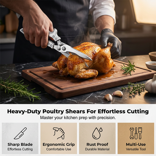 ✂️ LIMITED-TIME 50% OFF! ✨ Heavy-Duty Kitchen Shears – Multi-Functional, Sharp, Ergonomic 🍗