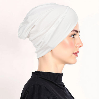 👒 BUY 1 GET 1 FREE! ✨ Soft Stretch Turban Cap – Milk Silk, Anti-Slip, Multi-Use ✨
