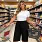 👖 LIMITED-TIME 50% OFF! ✨ Women's Elastic Waist Capri Pants – Comfort Fit, Casual, Easy Pull-On 🌿