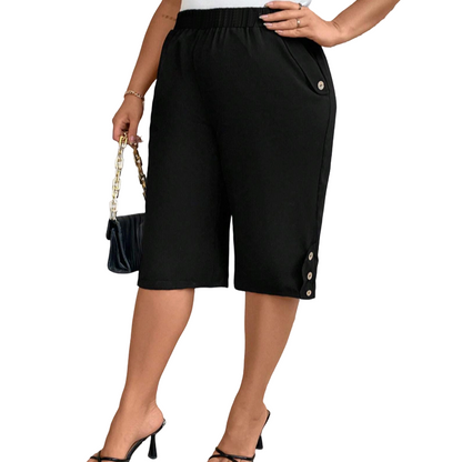 👖 LIMITED-TIME 50% OFF! ✨ Women's Elastic Waist Capri Pants – Comfort Fit, Casual, Easy Pull-On 🌿