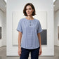 👕 LIMITED-TIME 50% OFF! 🌊 Women's Casual Striped Henley Shirt – Relaxed Fit, Classic Henley Neck, Effortless Style ✨